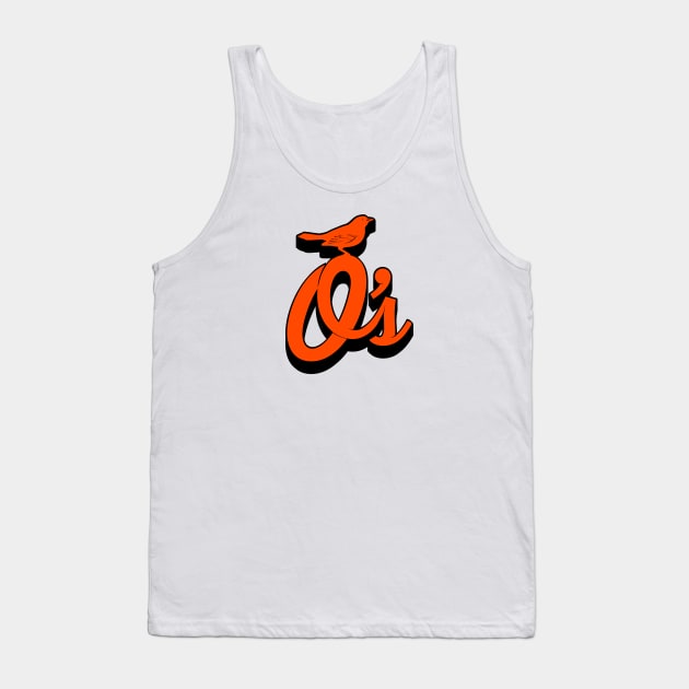 O’s with Oriole 3D Tank Top by Throwzack